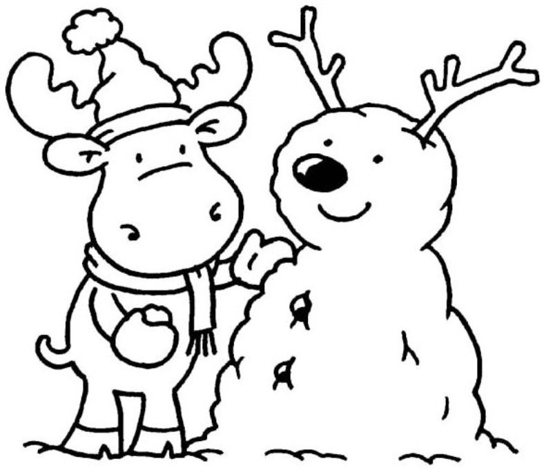 788x681 Winter Color Pages Free Printables Printable Winter Coloring Pages