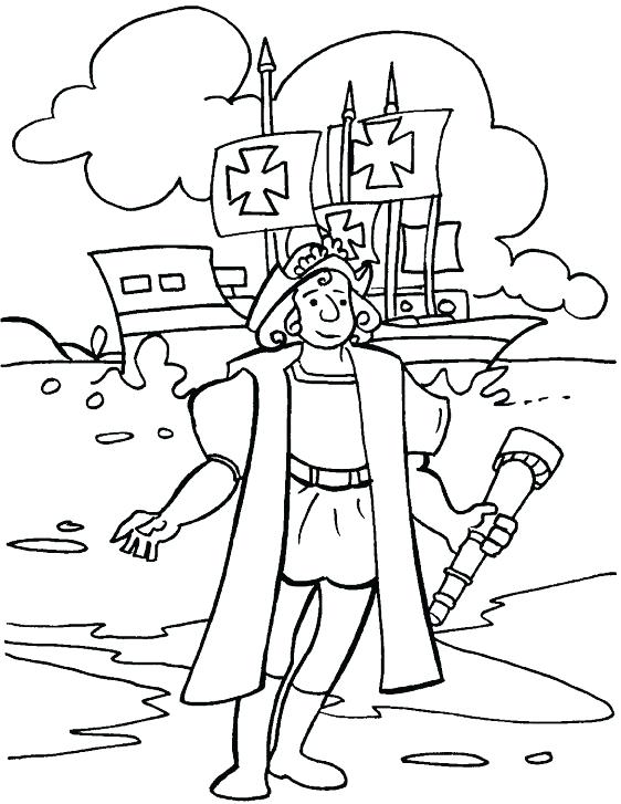 562x727 Columbus Day Coloring Page Pleasant Design Ideas Day Coloring