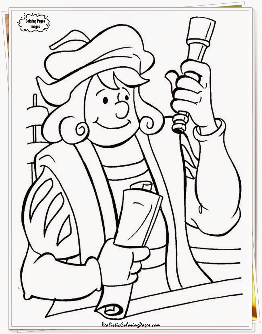 848x1082 Columbus Day Coloring Pages Printable Realistic Coloring, Columbus