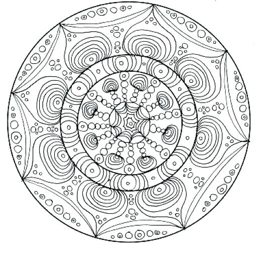 520x504 Difficult Mandala Coloring Pages Complicated Coloring Pages Free