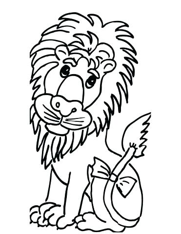 371x480 Computer Coloring Pages Cute Lion Coloring Page Free Printable