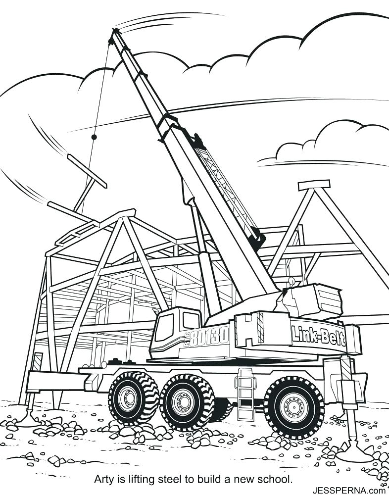 786x1000 Free Printable Construction Truck Coloring Pages Of Trucks