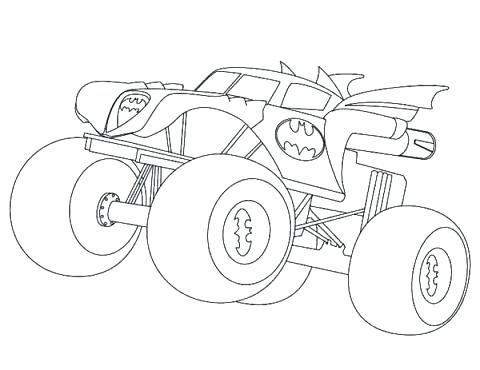 480x370 Free Printable Monster Truck Coloring Pages For Kids Trucks Colors