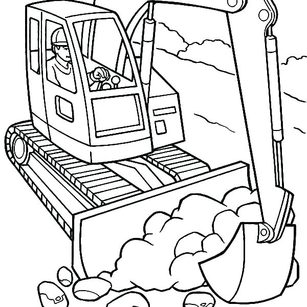 600x600 Construction Coloring Pages Free Printables