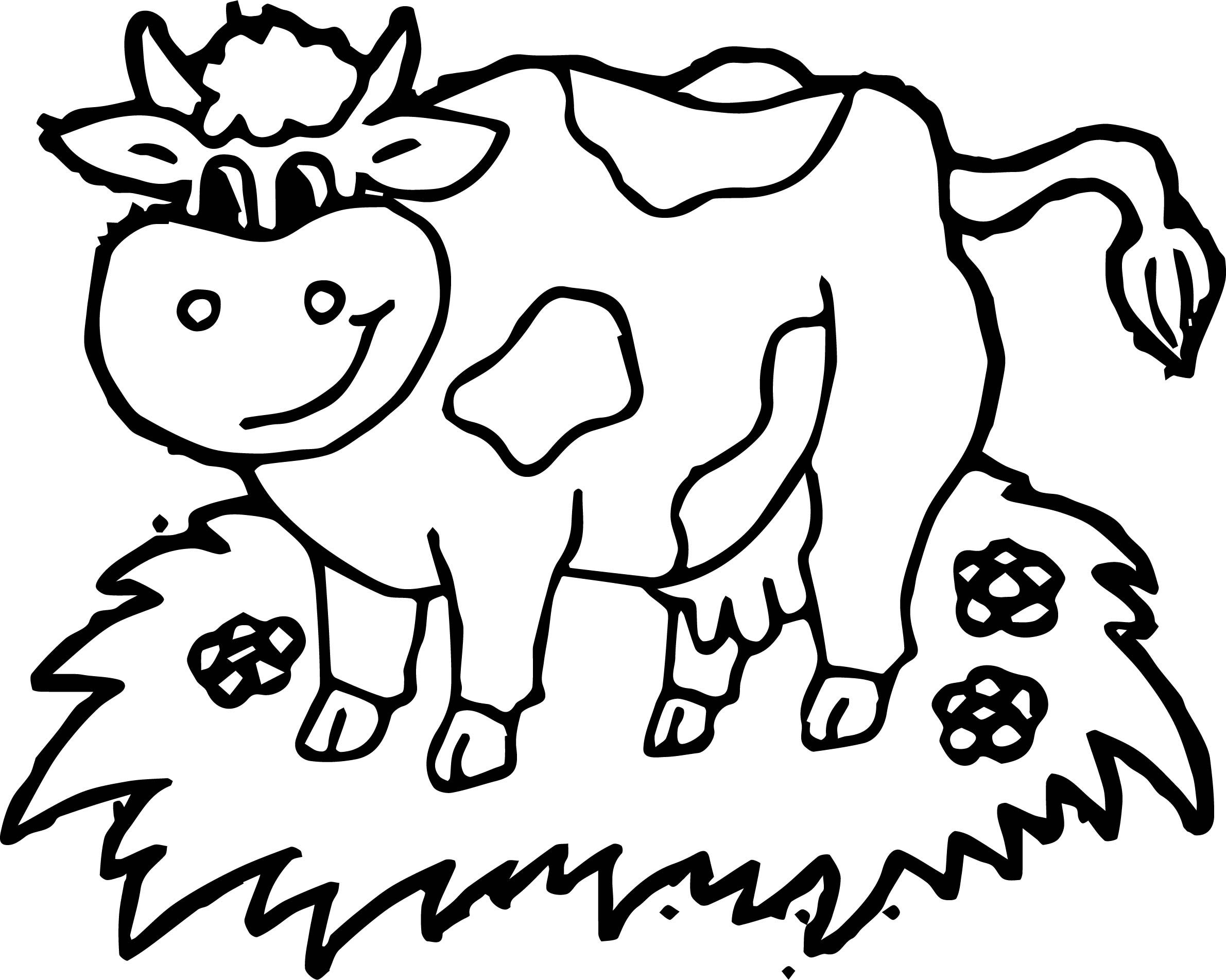2381x1903 Free Cow Coloring Pages Remarkable Sheet Acpra