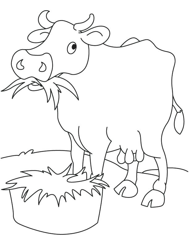 612x792 Coloring Pages Disney Pdf Grass Eating Cow Coloring Page Download