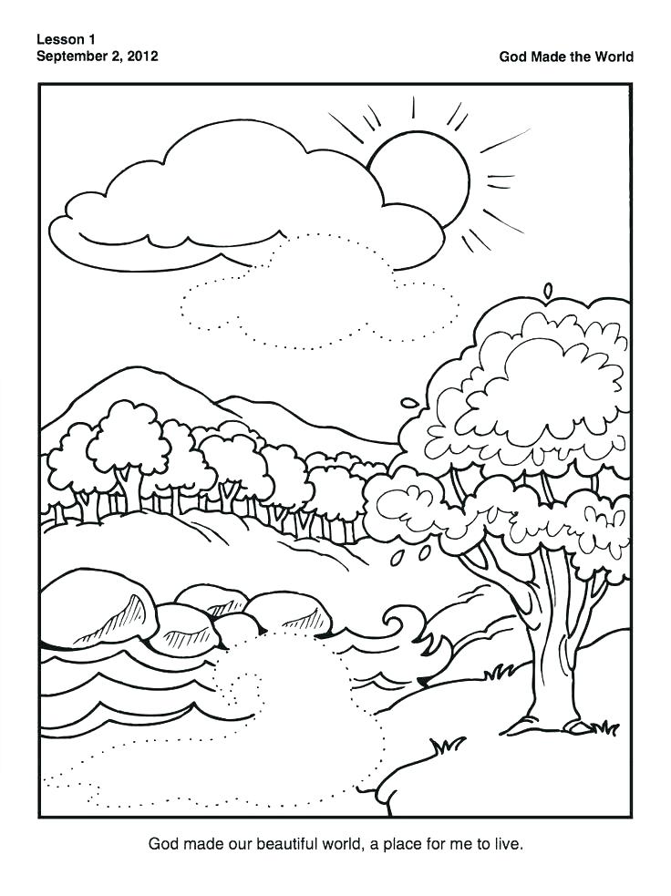 736x983 Coloring Pages For Creation Creation Color Pages Creation Coloring