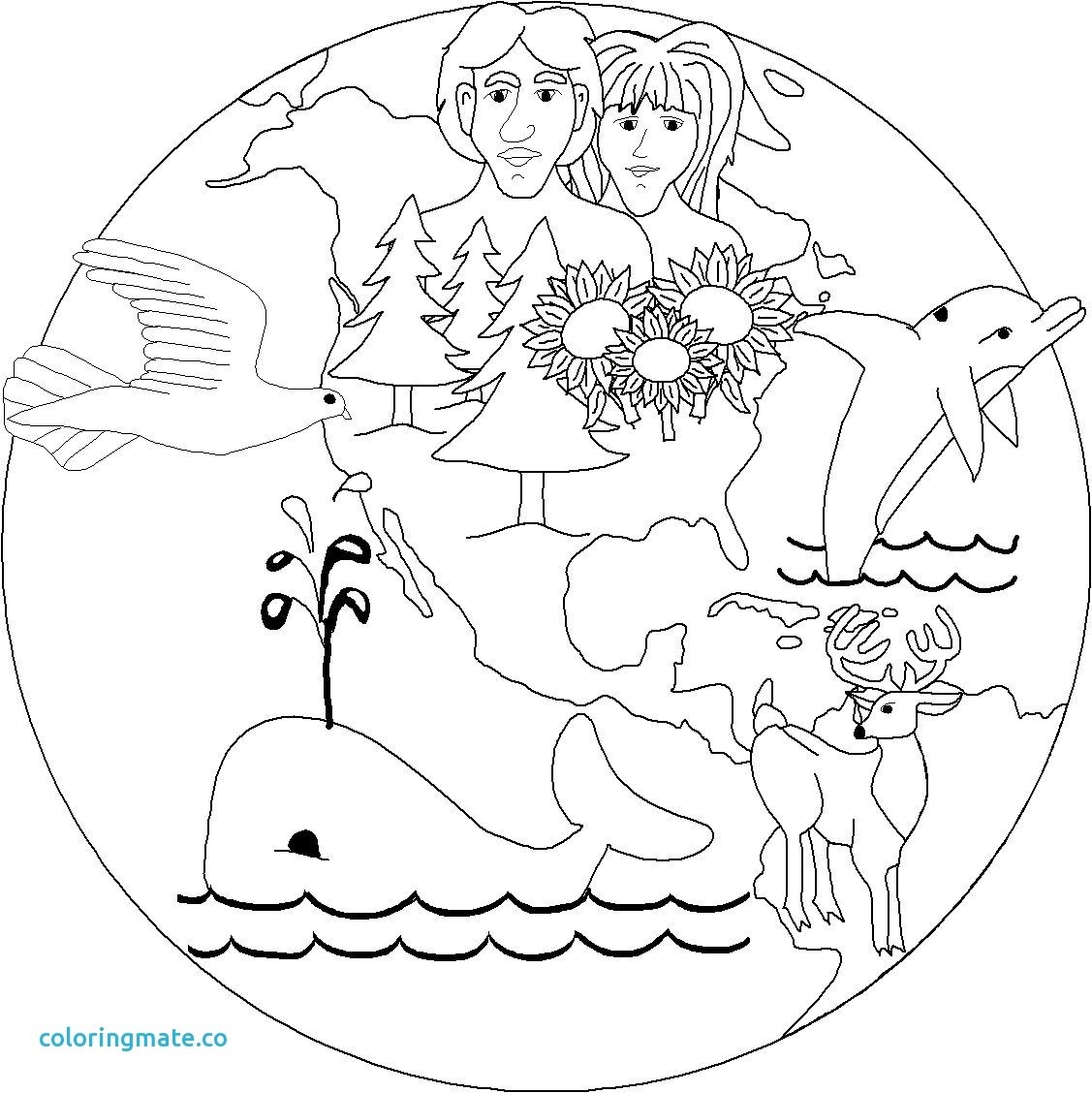 1127x1128 Creation Coloring Page Inspirational Free Coloring Pages New