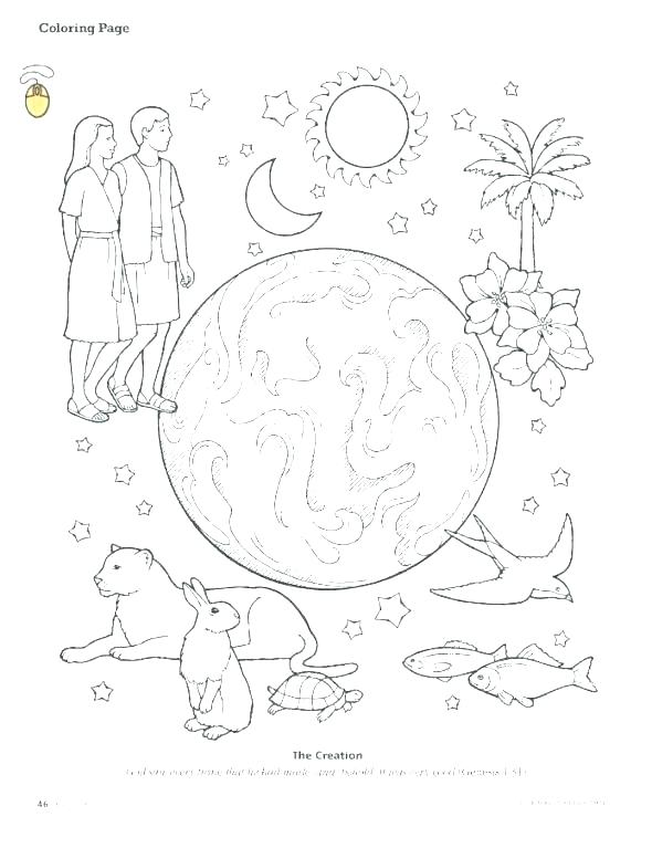 590x767 Creation Coloring Pages Coloring Pages Of Bible Creation Story