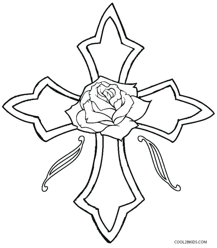743x850 Free Printable Cross Coloring Pages Cross Coloring Pages Printable