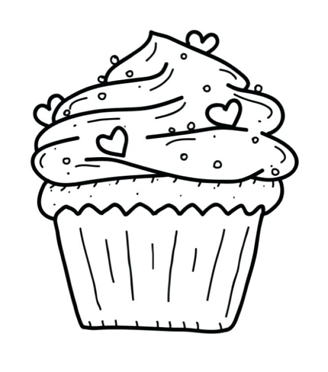 666x755 Free Cupcake Coloring Page Fun Coloring Pages Free Free Cupcake