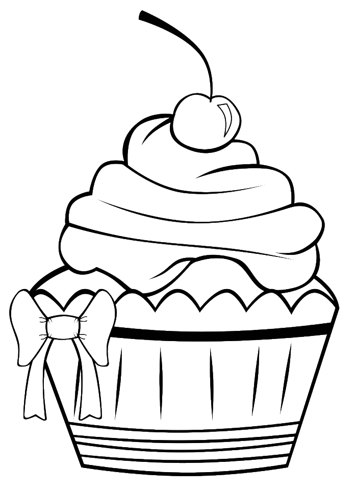 700x967 A Very Pretty Cupcake Coloring Pages