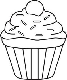 236x278 Pretty Cupcake Coloring Page Free Printable Coloring Pages