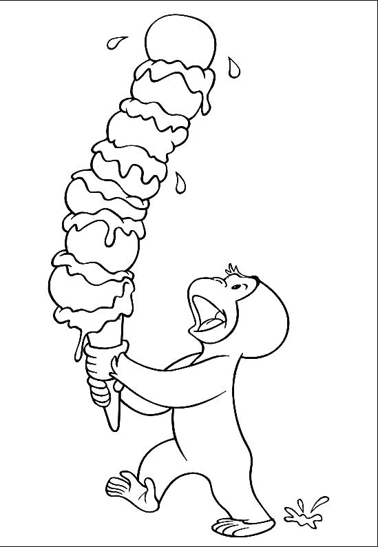 549x794 Curious George Color Pages Curious Coloring Page Curious George