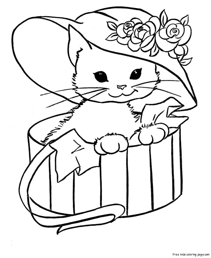 670x820 Free Cute Coloring Pages Lovely Cute Cat Coloring Pages