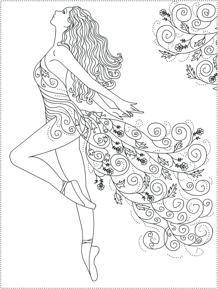 736x973 Dancer Coloring Pages