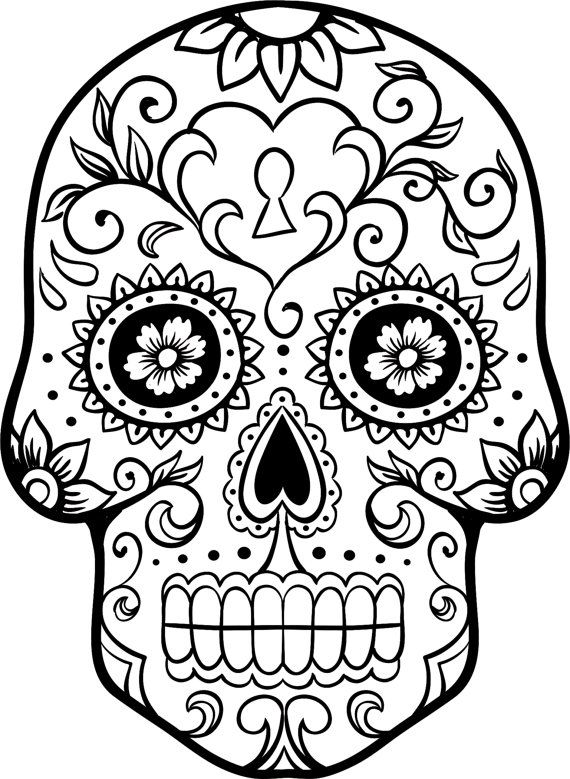 570x779 Free Printable Day Of The Dead Coloring Pages Dia De Los Muertos