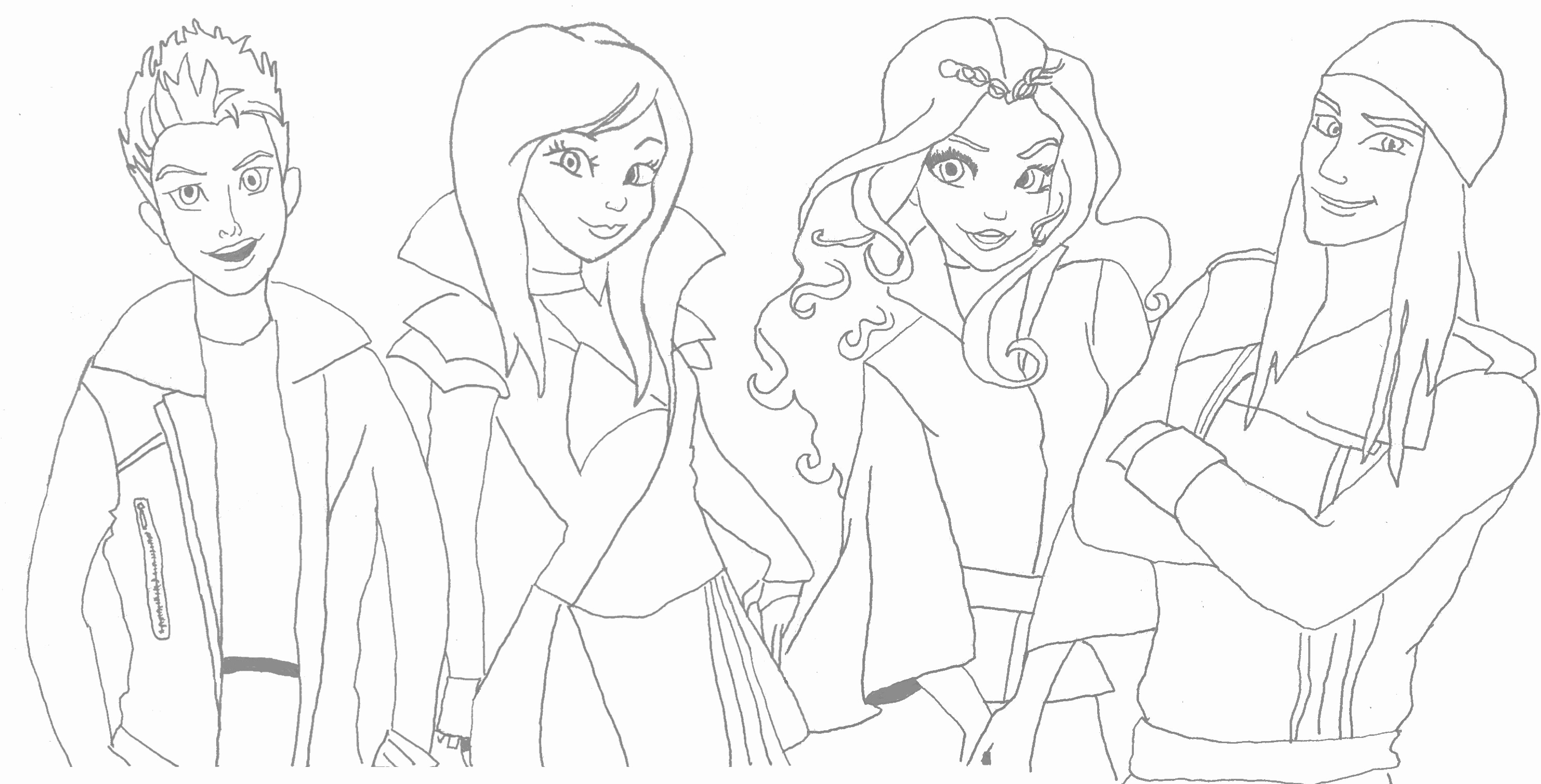 2979x1516 Descendants Coloring Pages Beautiful Free Coloring Pages Disney