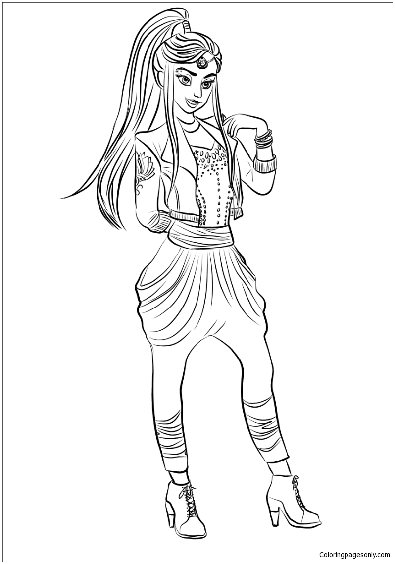 798x1139 Coloring Pages Descendants