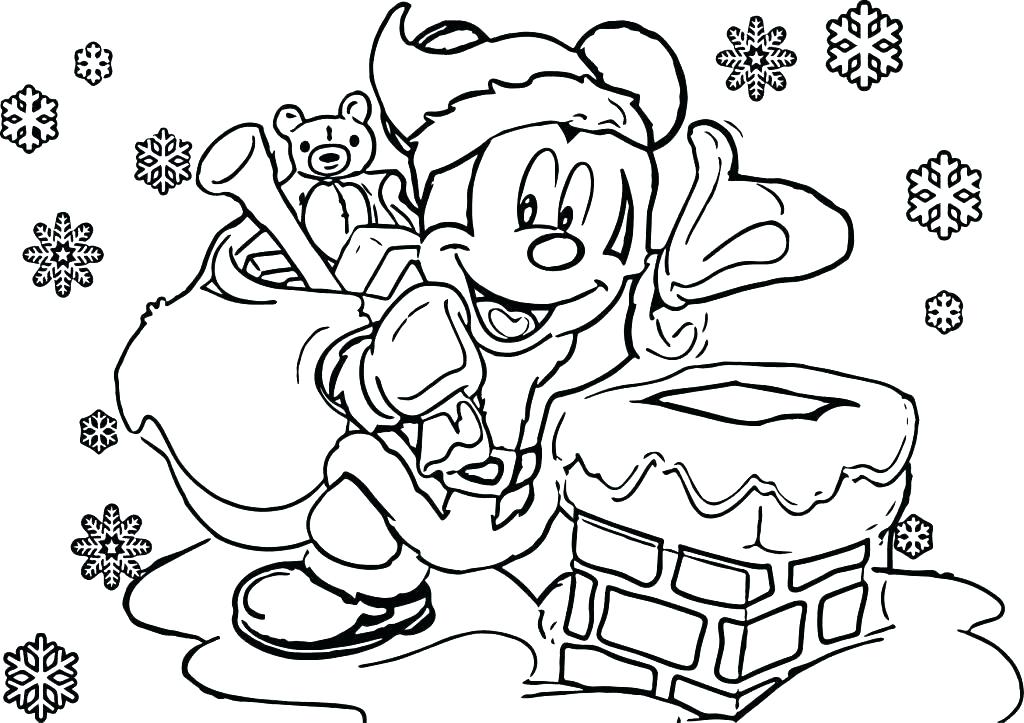1024x723 Free Disney Christmas Coloring Pages Printable Book As Well Curse