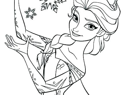 440x330 Free Frozen Coloring Pages