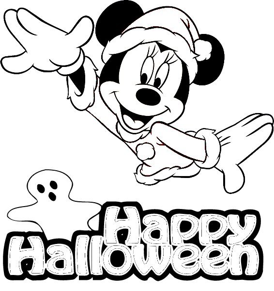 566x600 Disney Halloween Coloring Pages Free Free Disney Halloween