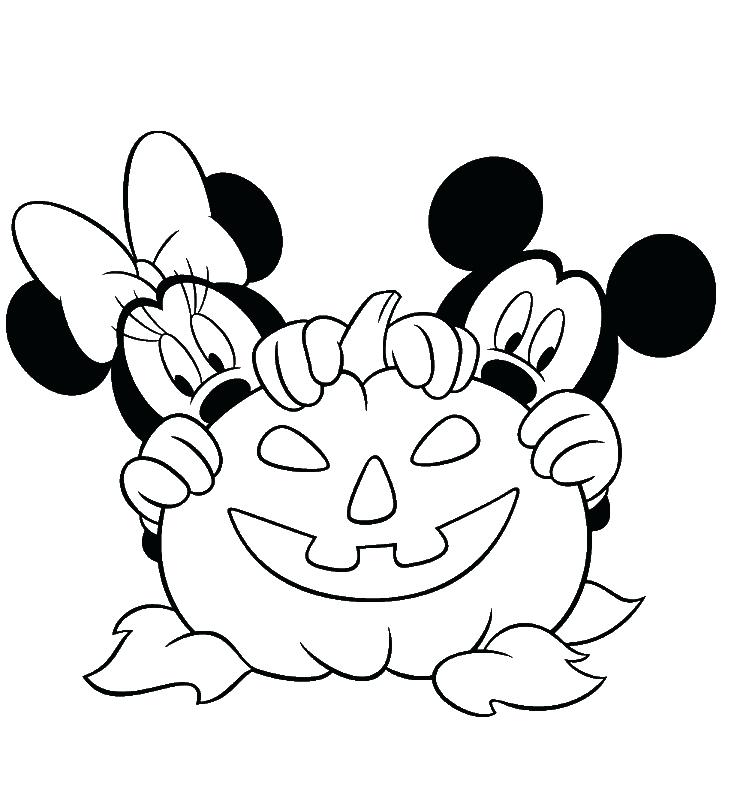 729x801 Disney Halloween Coloring Pages Printable Professional