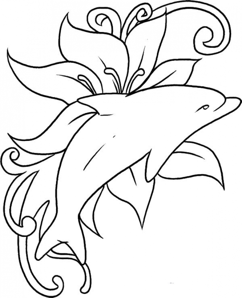 782x960 Printable Dolphin Coloring Pages Get This Printable Dolphin