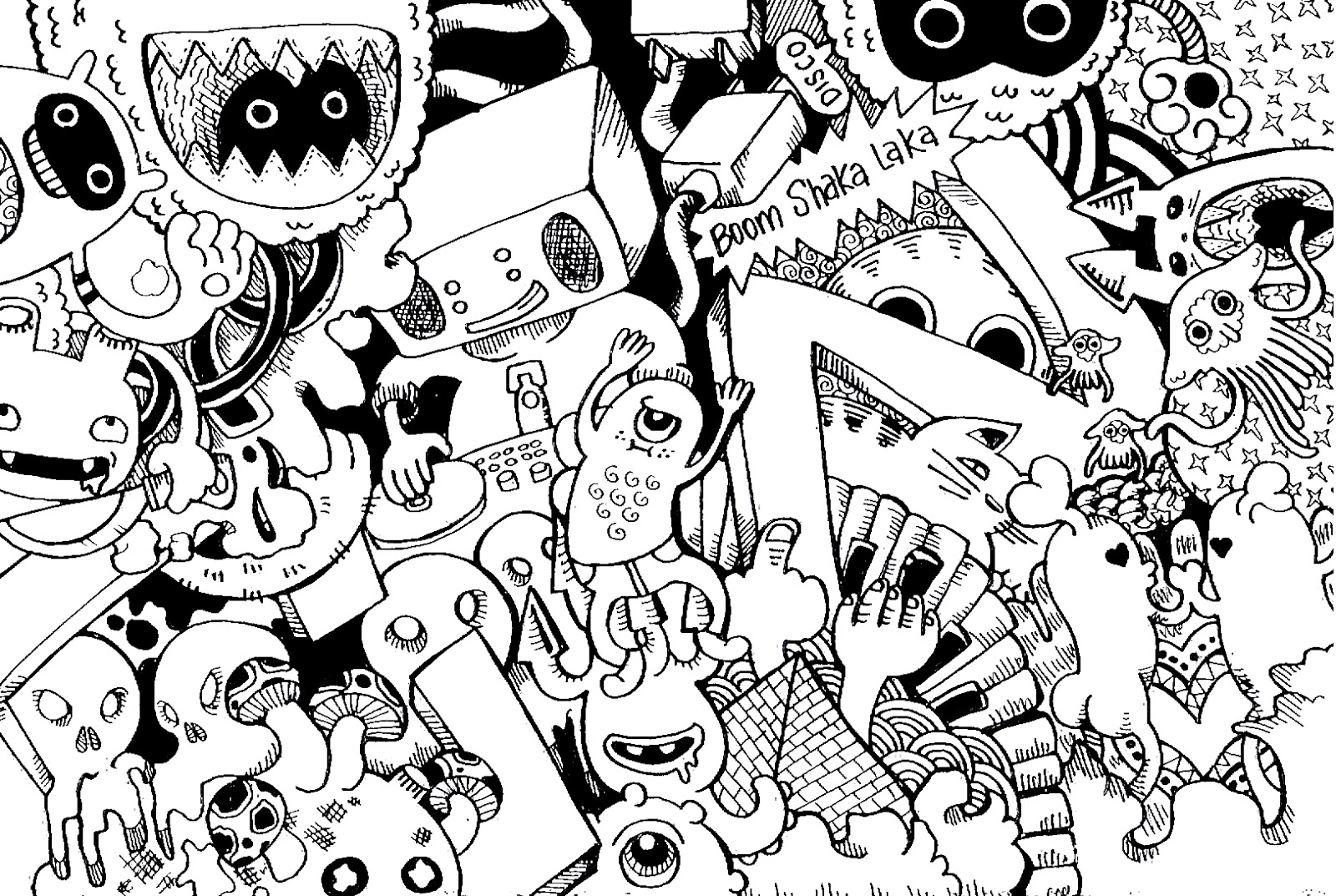 1600x1073 Stunning Coloring Doodle Art Doodling About Doodle Coloring Pages