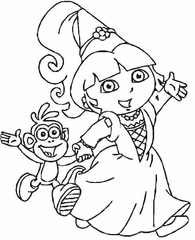 649x800 Dora Birthday Colori Luxury Free Coloring Pages Dora