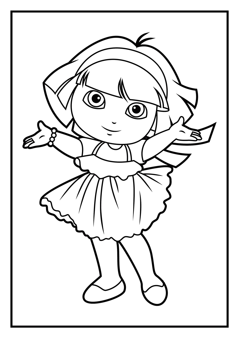 980x1386 Dora Coloring Pages Diego Coloring Pages