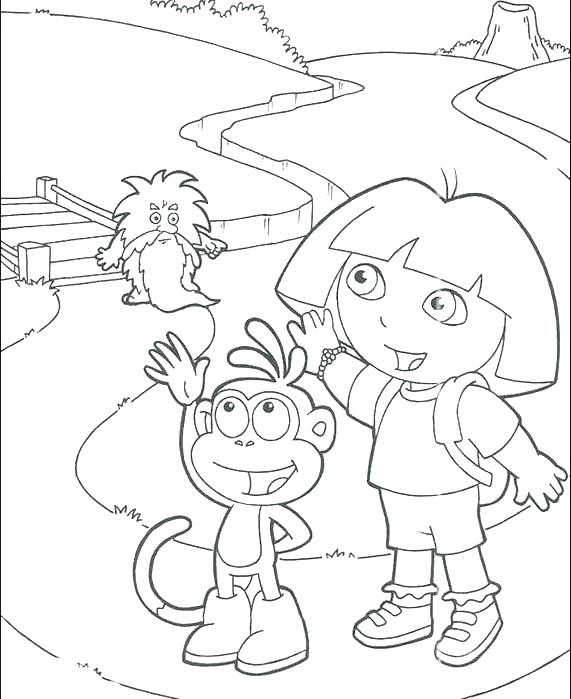 571x699 Dora Coloring Pages Free Printable Coloring Pages Fancy Printable