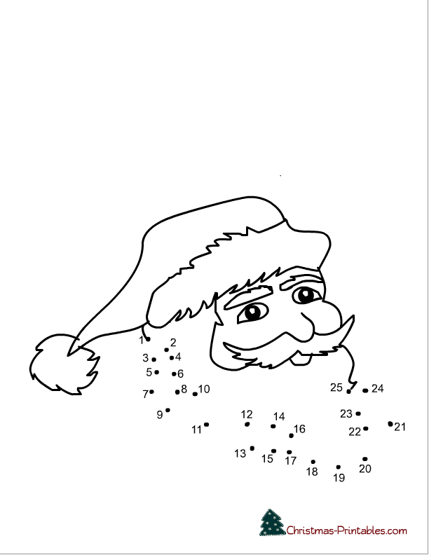 612x792 Free Printable Christmas Dot To Dot