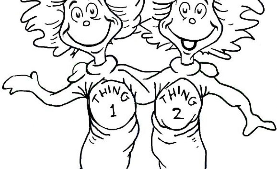 890x544 Free Printable Cat In The Hat Coloring Pages Dr Seuss Cartoon