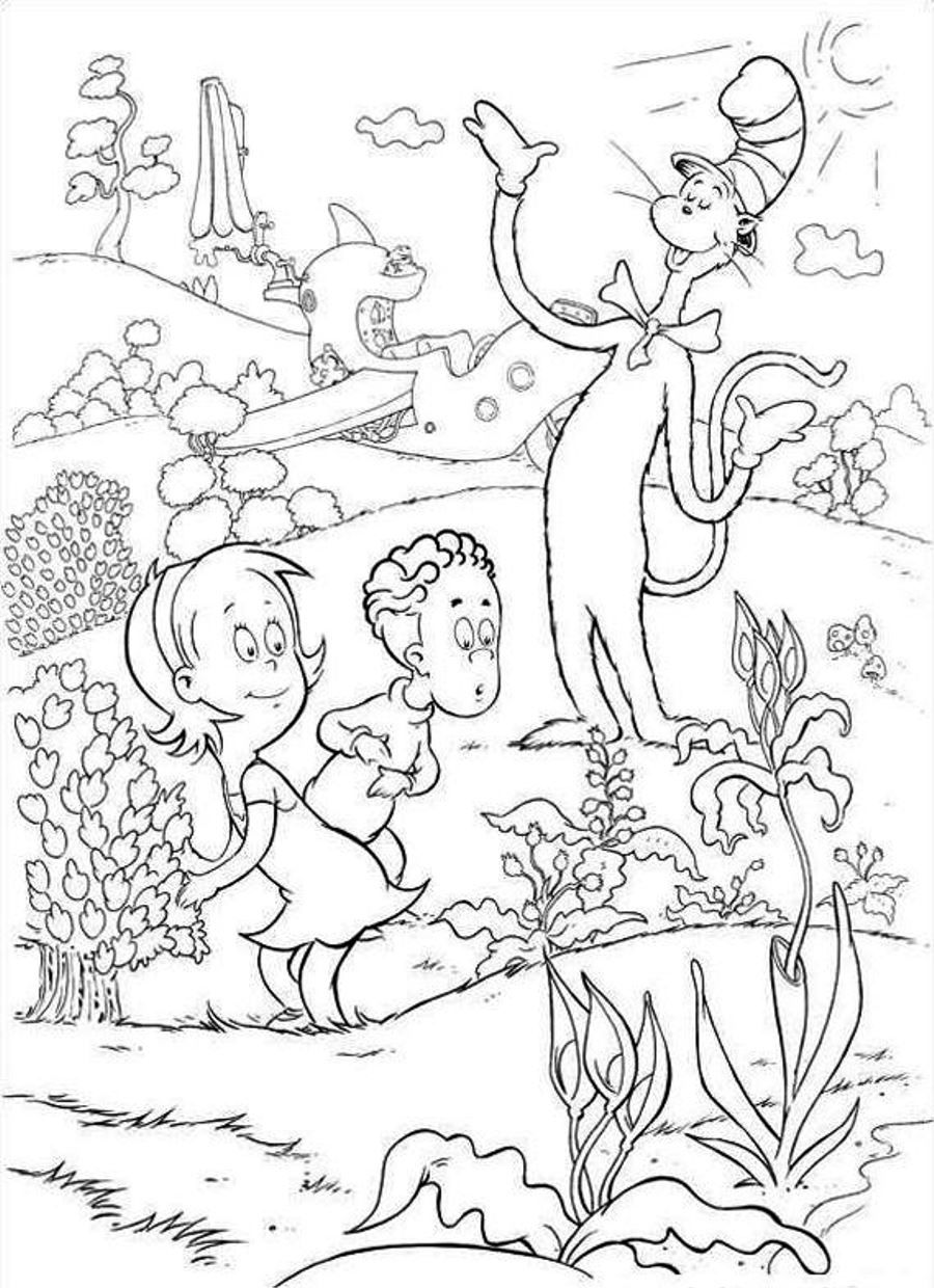900x1240 Dr Seuss Color Pages Coloring Pages For Free