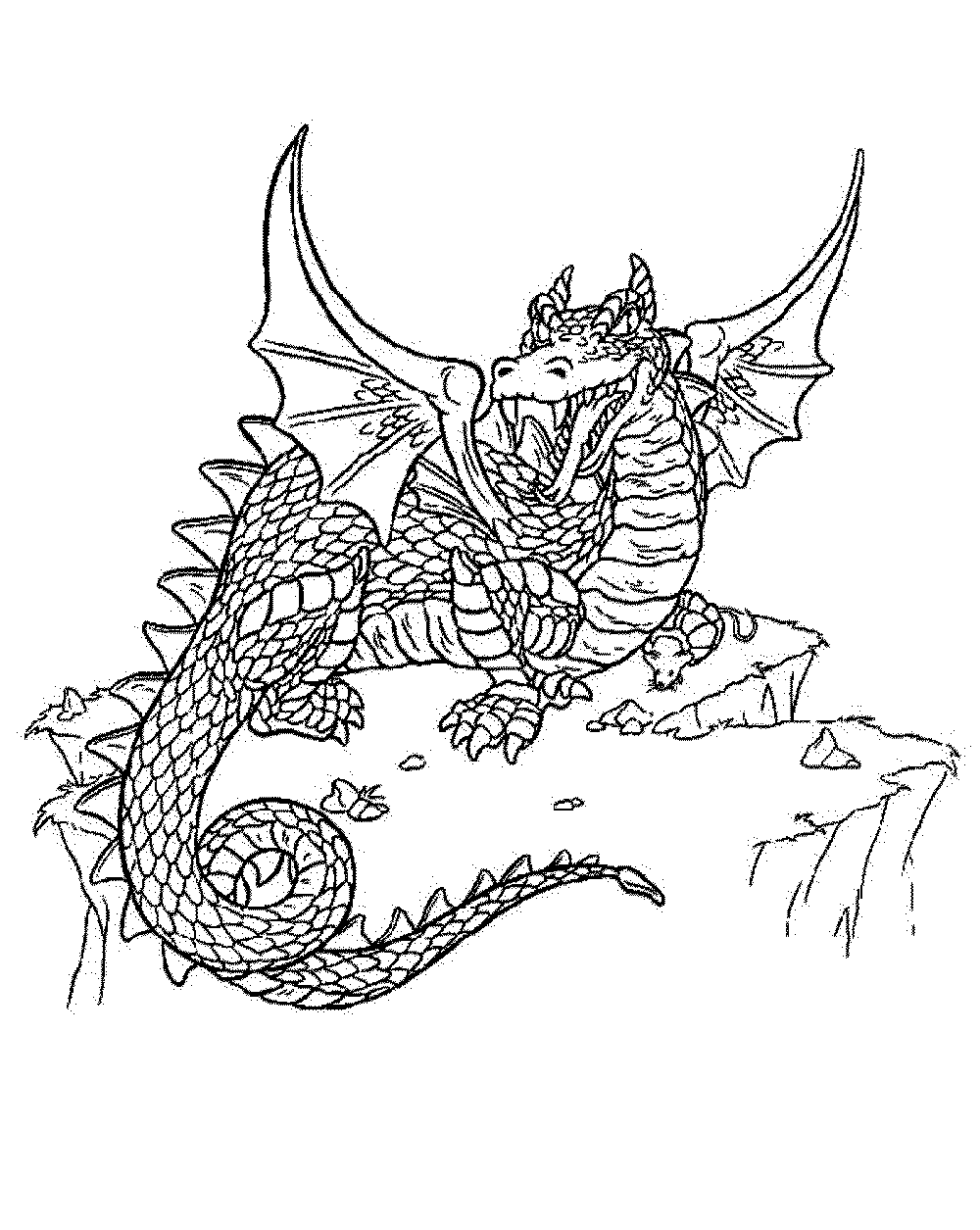 1000x1255 Free Printable Adult Dragon Coloring Pages