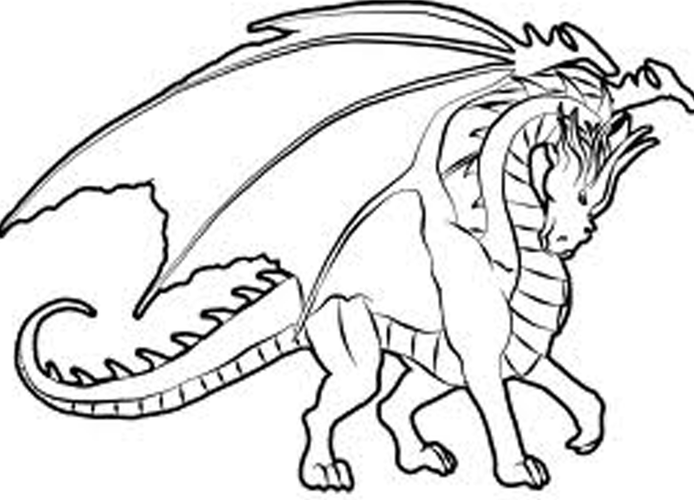 1410x1015 Free Printable Chinese Dragon Coloring Pages For Adult