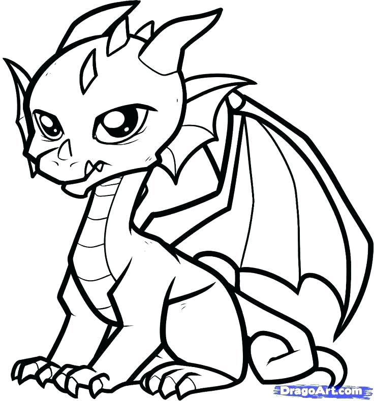 736x790 Printable Dragon Coloring Pages Free For Dragons Ideas