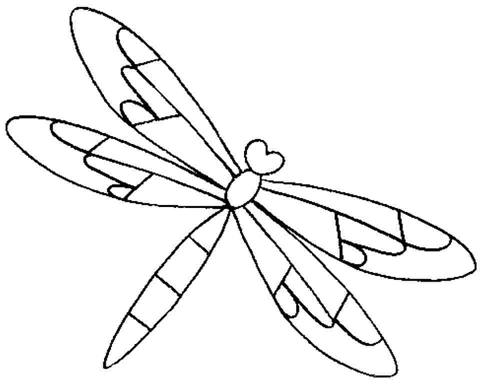 964x768 Dragonfly Coloring Book Pages