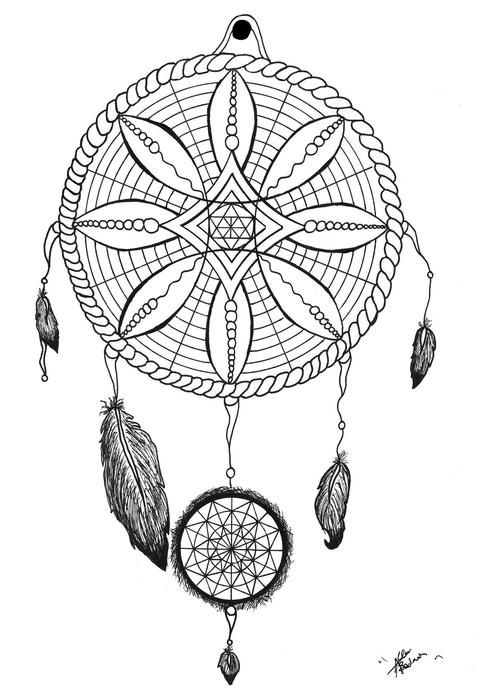 1653x2338 Dream Catcher Tattoo