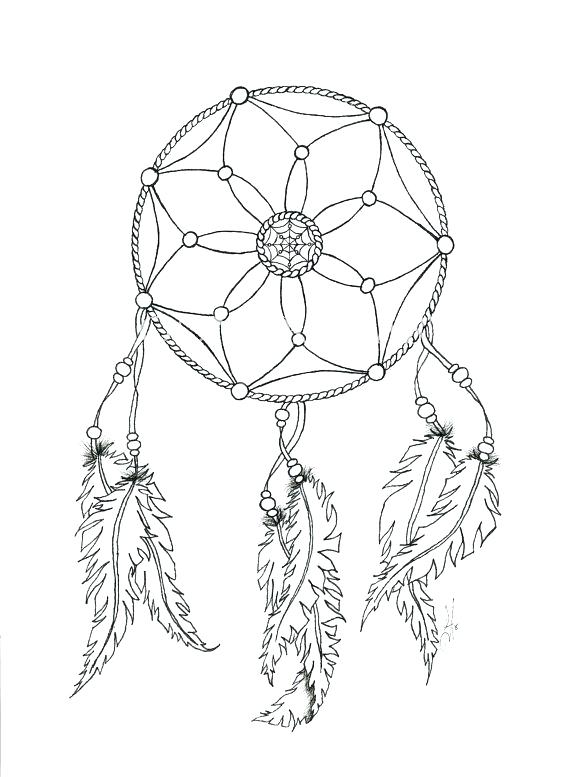 570x777 Dreamcatcher Coloring Pages Printable Heart Dream Catcher Page