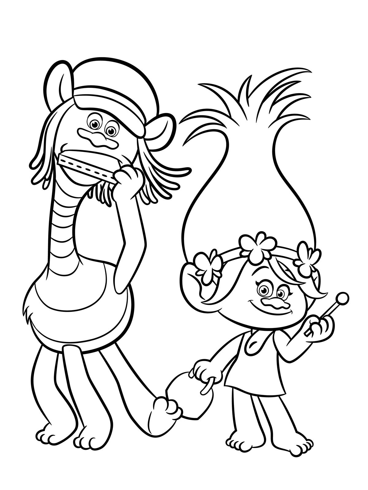 1200x1600 Trolls Coloring Pages To Download And Print For Free Birthday