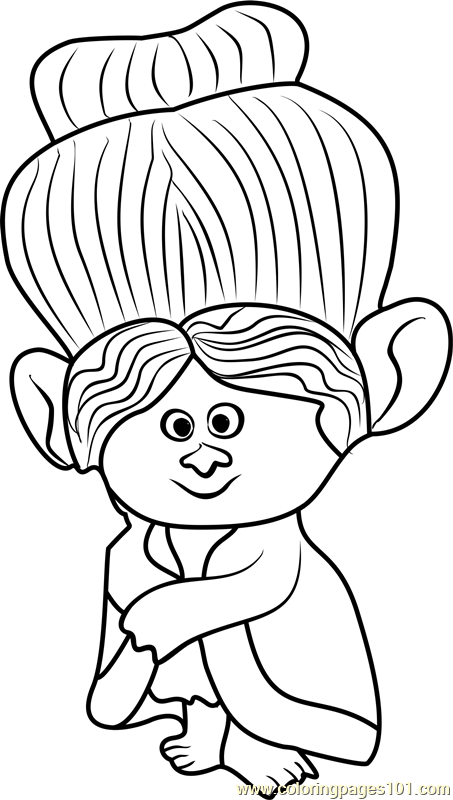453x800 Creek Trolls Hair Coloring Sheet