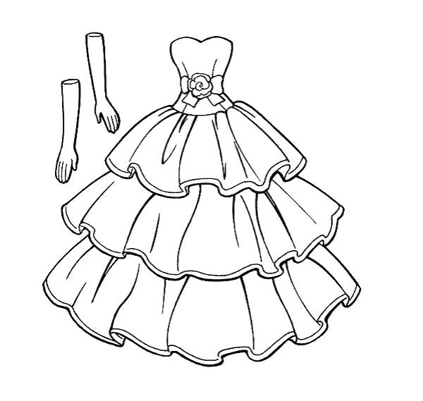 600x569 Wedding Dress Coloring Pages Free Printable Wedding Coloring Pages