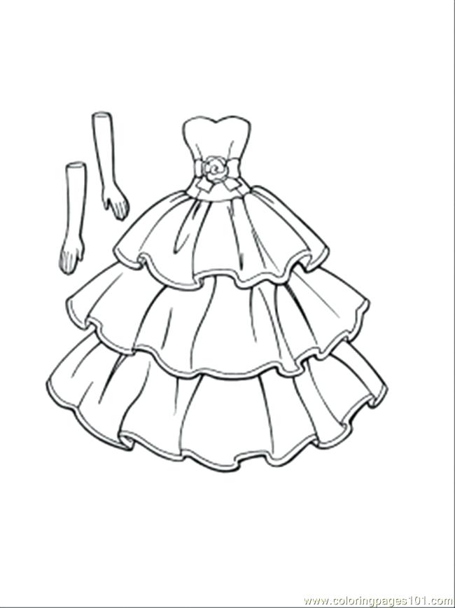 650x868 Dress Coloring Page Dress Coloring Page Cute Dresses Coloring Page