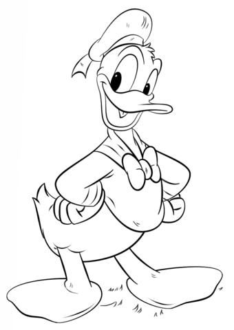 340x480 Donald Duck Coloring Pages Donald Duck Coloring Pages Free