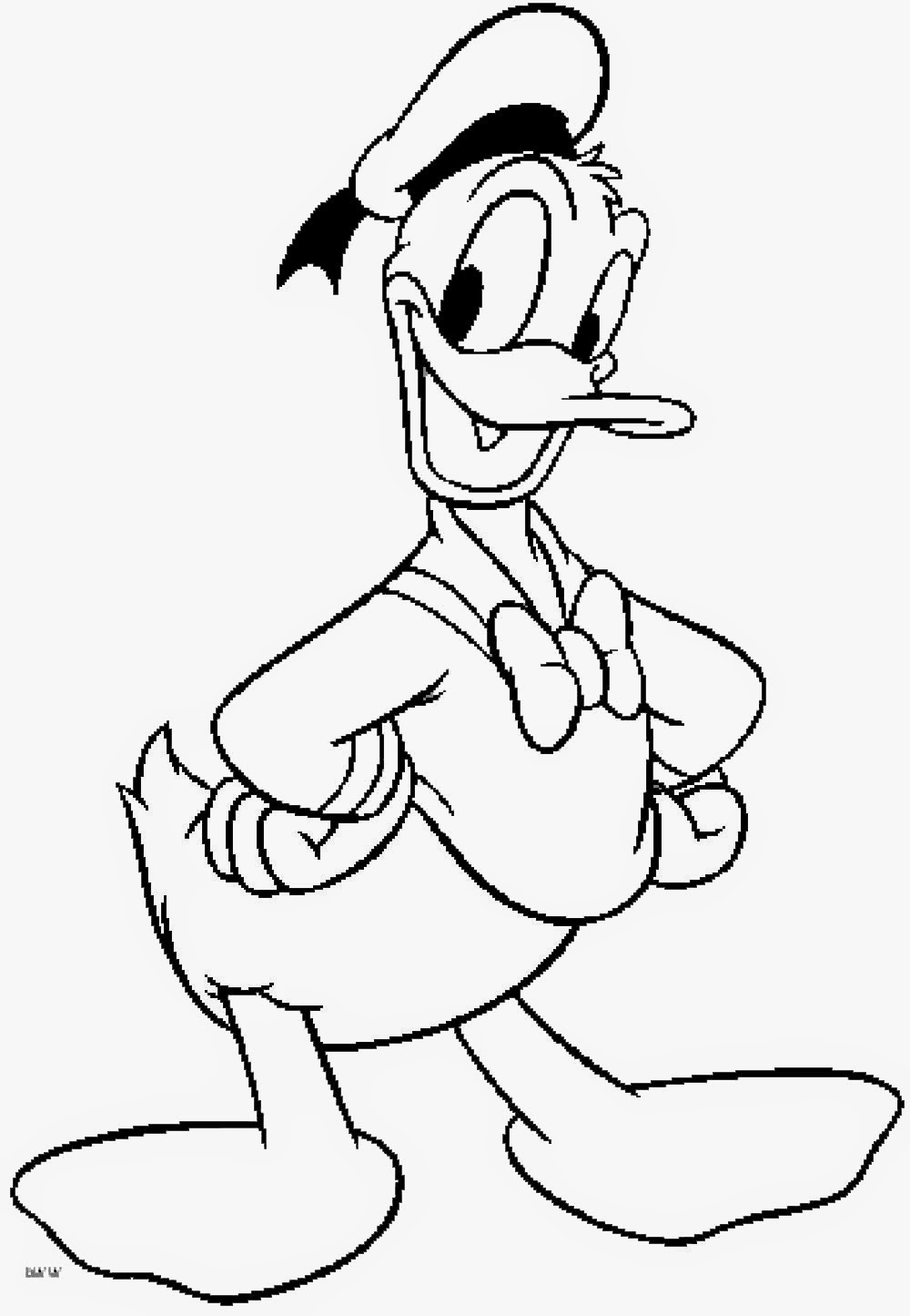1000x1445 Affordable Donald Duck Coloring Pages And Print For Free Printable