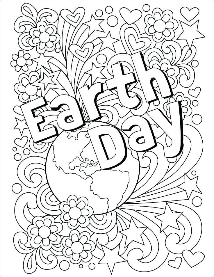 736x952 Earth Day Coloring Pages Printable Drawing Board Weekly Earth Day