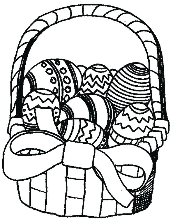 675x864 Easter Basket Coloring Pages Empty Easter Basket Coloring Pages