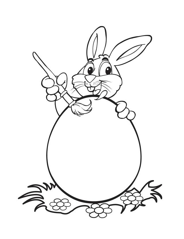 640x828 Easter Bunny Coloring Pages